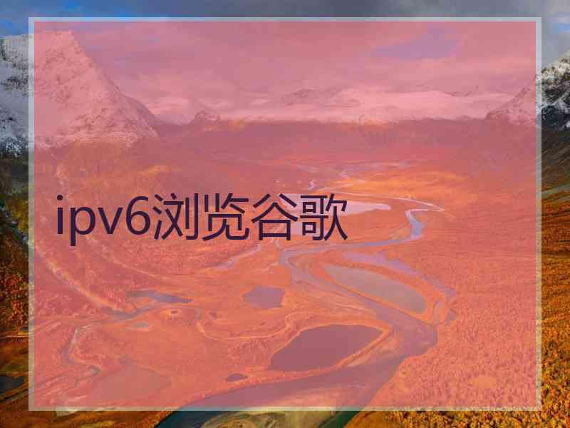 ipv6浏览谷歌